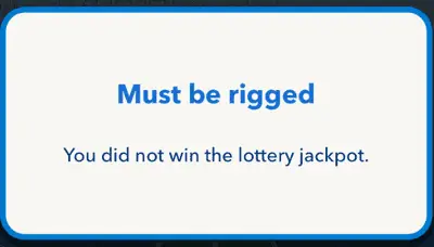 bitlife lottery lost
