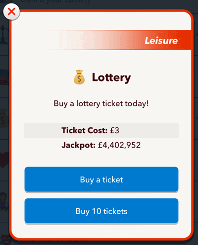 buy lottery bitlife