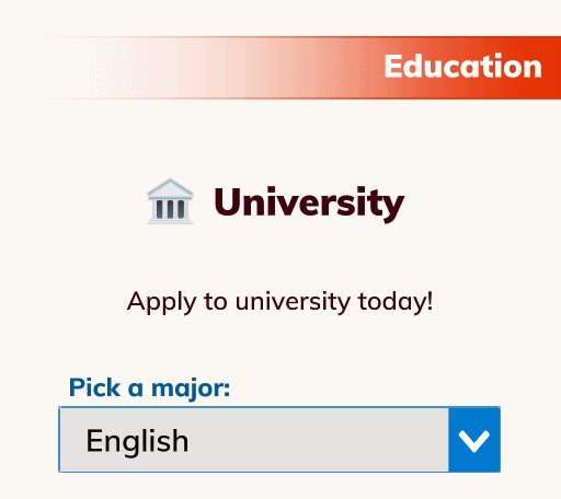bitlife university english