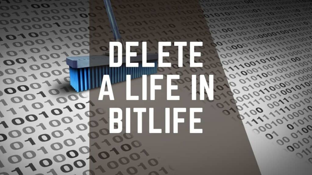 delete a life in bitlife